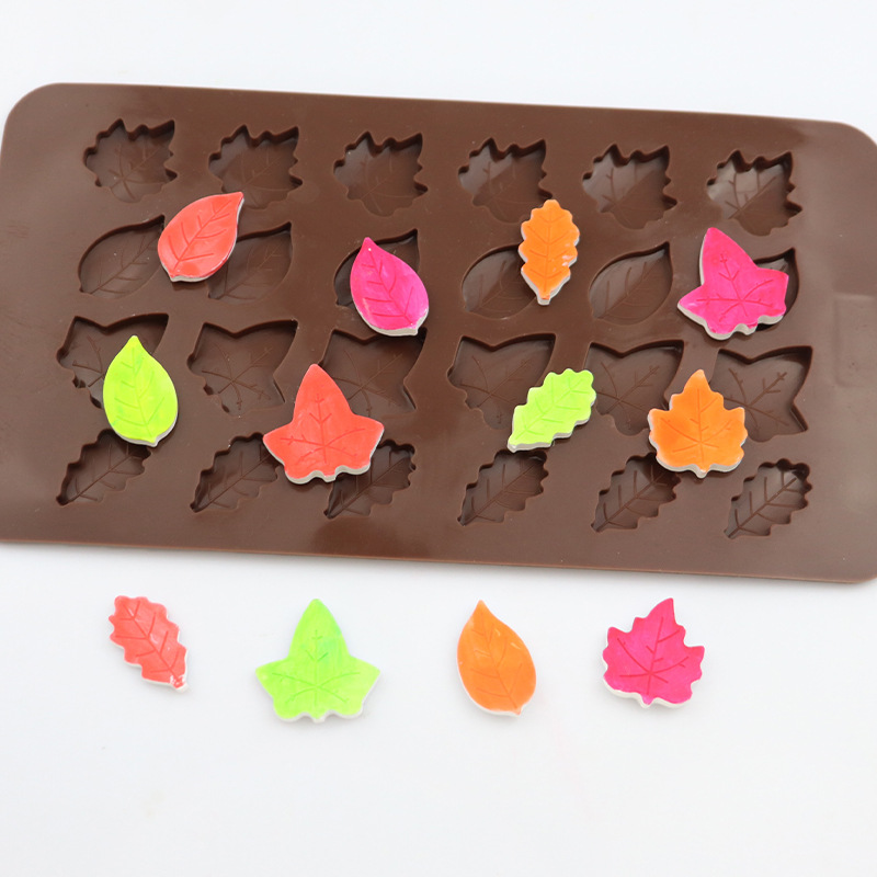 哈皮 树叶片 、巧克力模具 硅胶翻糖片模 蛋糕装饰模 烘焙模具