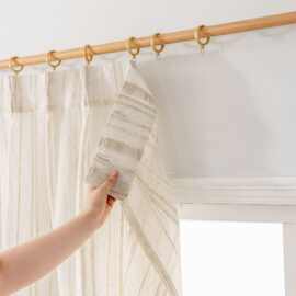 日式亚麻纱云栖纱帘客厅棉麻加厚日系民宿窗纱茶室客厅窗帘