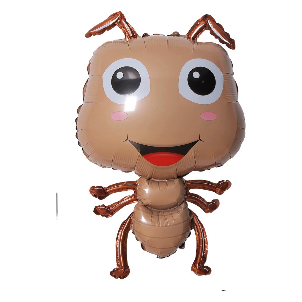 Película de aluminio globo fiesta decoración globo lote abejorro Mantis hormiga Gecko globo de cumpleaños de insectos redondo de 18 pulgadas