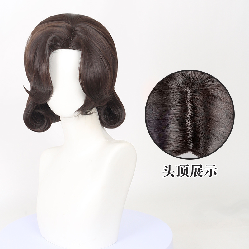 Cardamom Identity V Ivory Tower Sky Dancer Margarita Cos Wig Simulated Scalp Top Wig