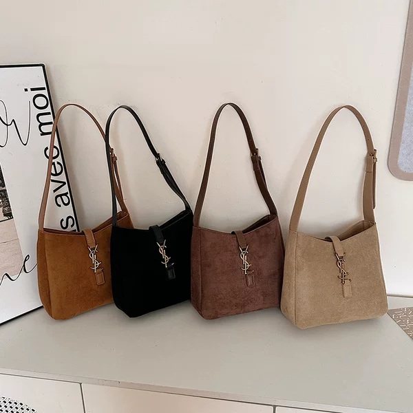 Cross-Border Yangshulin's New Rose Same Style Underarm Bucket Bag Large Capacity Single Shoulder Commuter Women's Bag