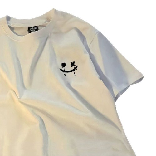 Summer 2025 Trendy Heavyweight T-shirt Short Sleeve Men Loose National Wave Fashion Ins Hip-Hop Brand Pure Cotton Half-Sleeve Top