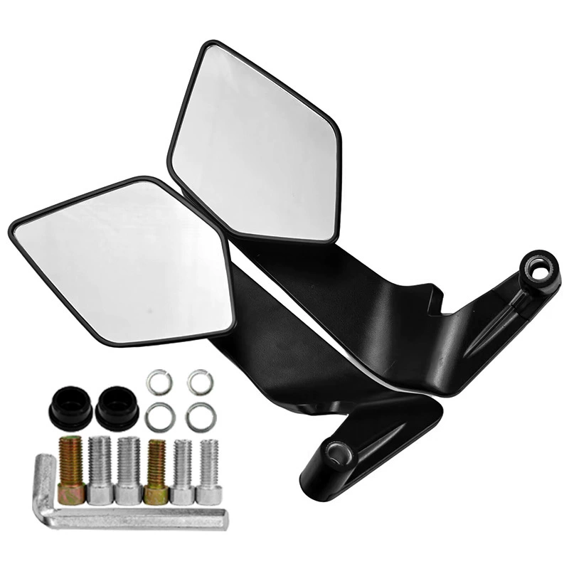 Modified plastic wear-resistant durable rear view mirror, 90 degrees