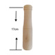 Separate wooden hammer (excluding garlic mortar)