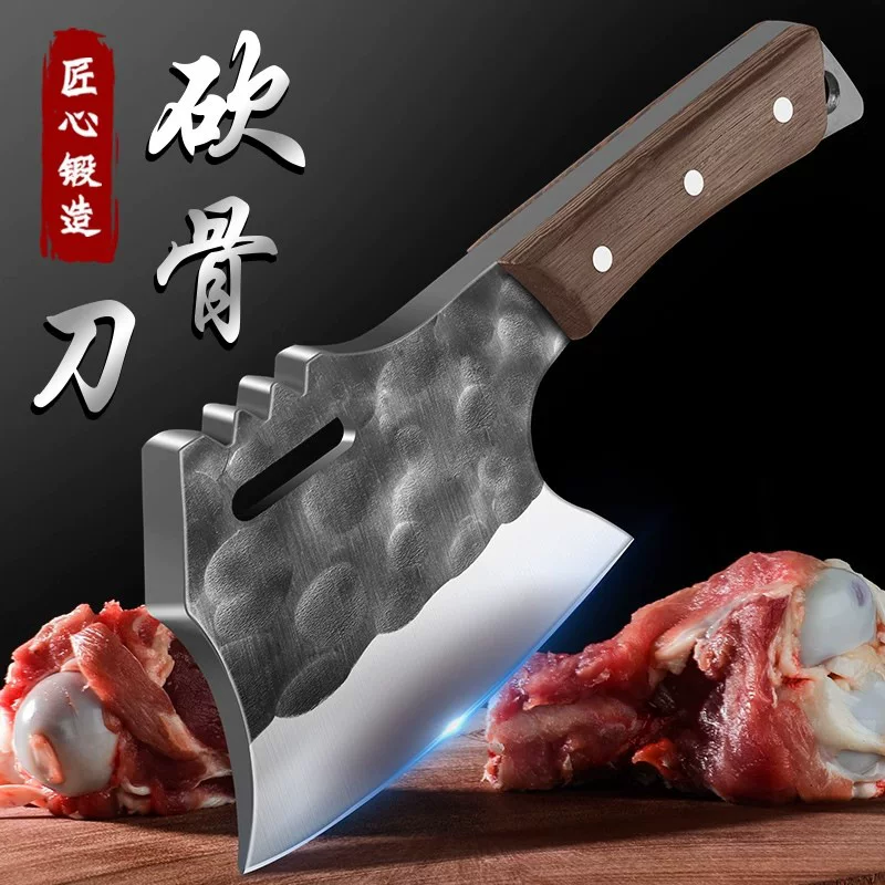 Нержавеющая сталь, топороподобный нож для резки мяса, резка свинины, крупной рогатости, баранины, большой кости, лезвие для нарезки свинины, терпение, разделка