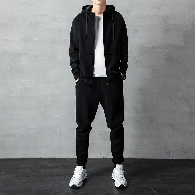 Cotton sweatshirt, autumn warm set, warm sports suit, hoody