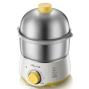 Little Bear Egg Boiler Double-layer Mini Smart Timed 304 Stainless Steel Egg Steamer Home Breakfast Artifact Steamed Noodles