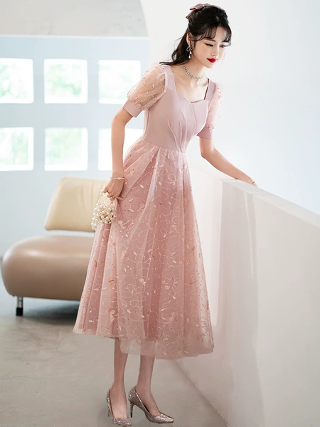 Fuchsia, long, mid-length