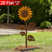 P 29491 Metal sunflower wall decor �������տ�ǽ��װ��