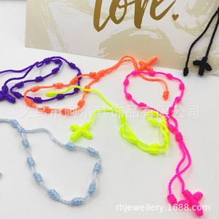 �羳���N�ֹ�����rosary bracelet����ʮ�ּ���朲ʺ�ɫ���K