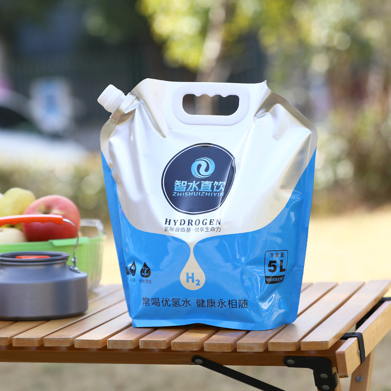 Bolsa de almacenamiento de agua de grado alimenticio 8L al aire libre viaje a pie camping bolsa de plástico portátil de agua festival de agua al aire libre ocio