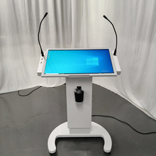 27寸高校科研触摸讲台一体机 智能触控教学终端 实验室讲台头工厂