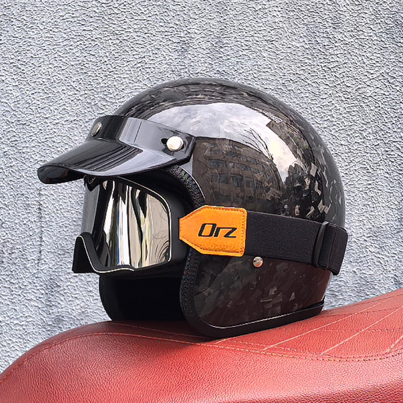 Casco de protección auditiva de piloto retro Four Seasons al aire libre a prueba de viento