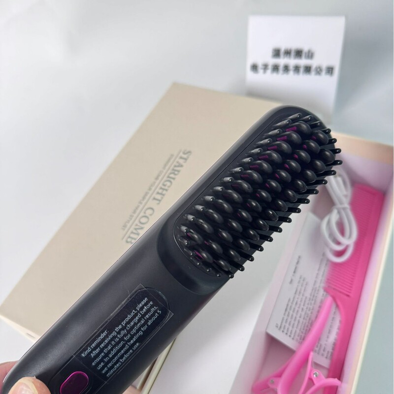 二代负离子液晶无线直发梳充电款陶瓷发热迷你直发速热高颅顶神器|undefined