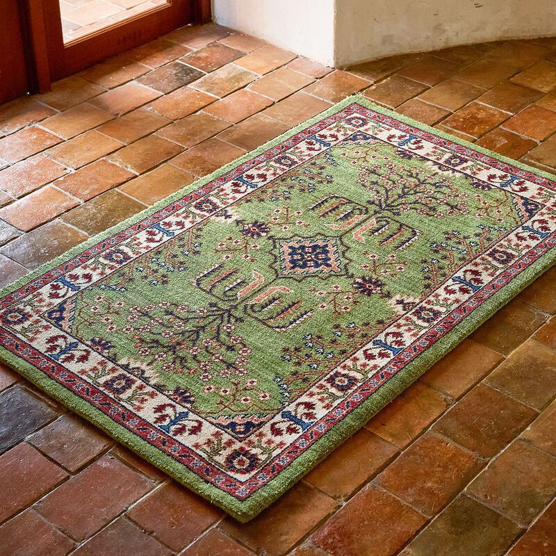 Ethnic-style retro faux cashmere floor mat, dirt-resistant and non-slip, suitable for living room and bedroom, can be cut to size Ethnic-style retro faux cashmere floor mat, dirt-resistant and non-slip, suitable for living room and bedroom, can be cut to size