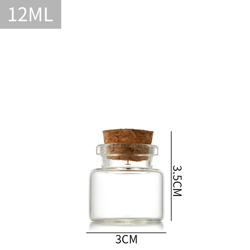 Botella de tubo de bayoneta de 30mm de diámetro que deseen botella de vidrio de corcho Cordyceps botella de medicina botella de té perfumada botella de deriva