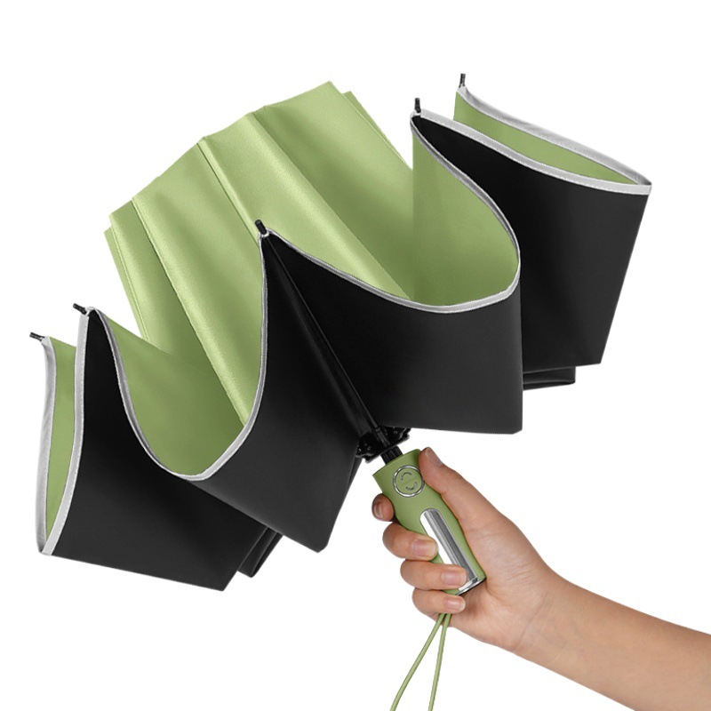 Shangyu傘、全自動ビニール日焼け止め傘、機械式10本骨強化特大逆傘、商業用カスタム傘