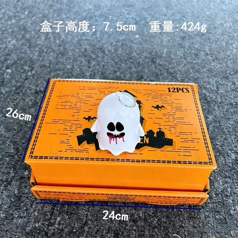 Halloween fantasma luces decorativas de terror colorido LED vela electrónica luz de noche ángel cara cara calabaza luz