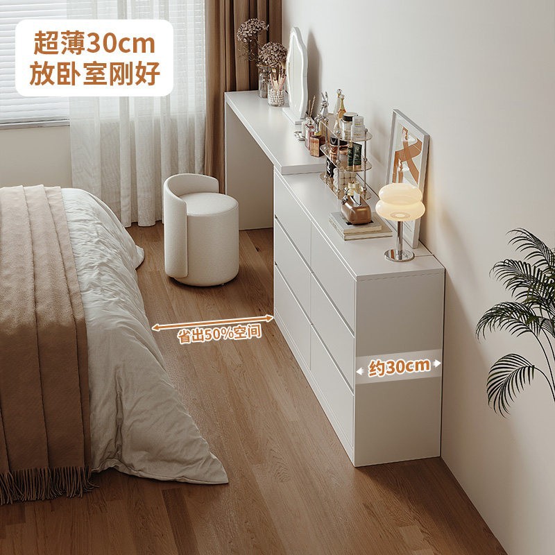 Dressing Table and Cupboard Integrated Simple Modern Desk Dressing Table Bedside Cabinet Computer Table Dressing Table Bedroom Girls