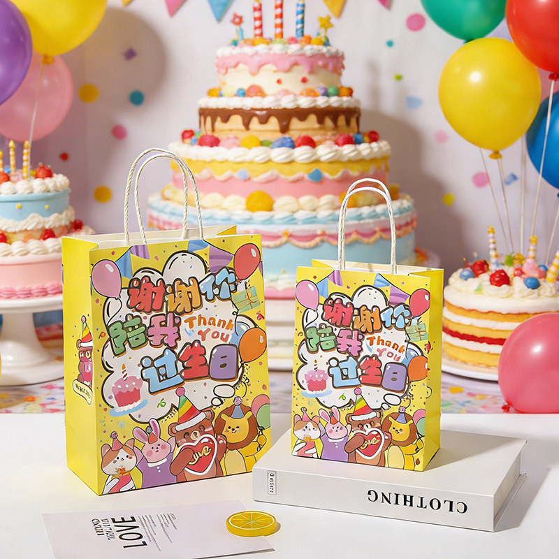 Birthday Party Favor Bags for Kindergarten, Thank You Gift Bags with Stickers for the Whole Class Birthday Party Favor Bags for Kindergarten, Thank You Gift Bags with Stickers for the Whole Class