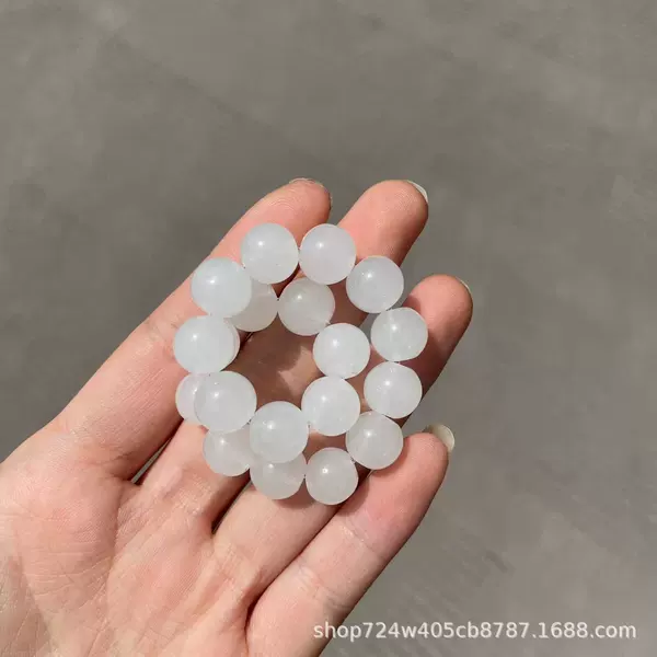 S071-[10mm Small Ice White] Glass #SZ561