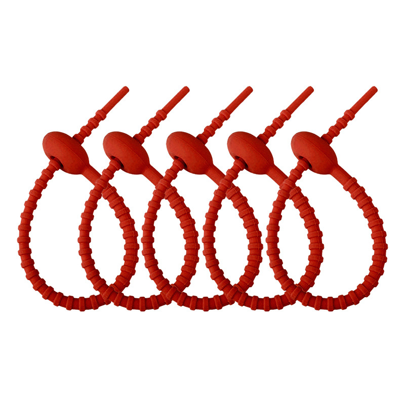 Cinta de silicona de color caramelo DIY llavero ropa bolsa de joyería accesorios cordón cable de datos de almacenamiento bobinadora