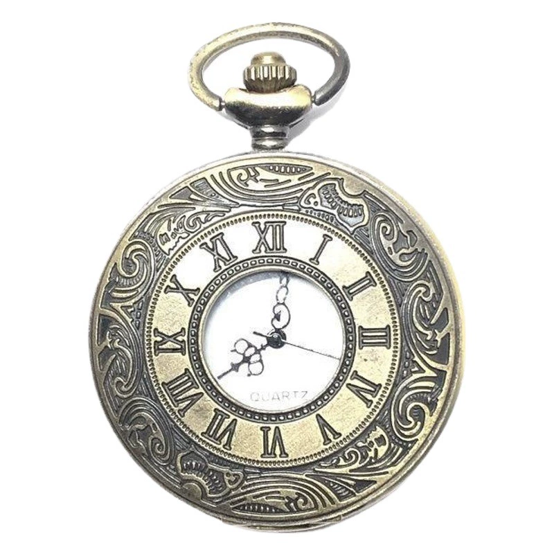 Классические римские минималистские карманные часы в стиле ретро