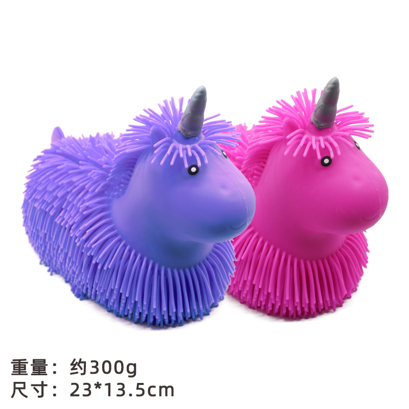 Juguetes de descompresión TPR de venta caliente transfronteriza, juguetes de descompresión para niños, grandes bolas de pelo de conejo de pelo largo, regalos creativos de ventilación