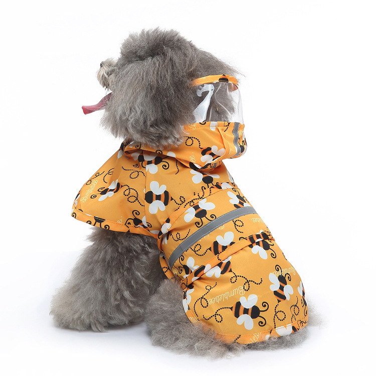 Large Dog Pet Raincoat Reflective Puppy Clothes Waterproof Rain Ponchos Dog Raincoats_voghion.com