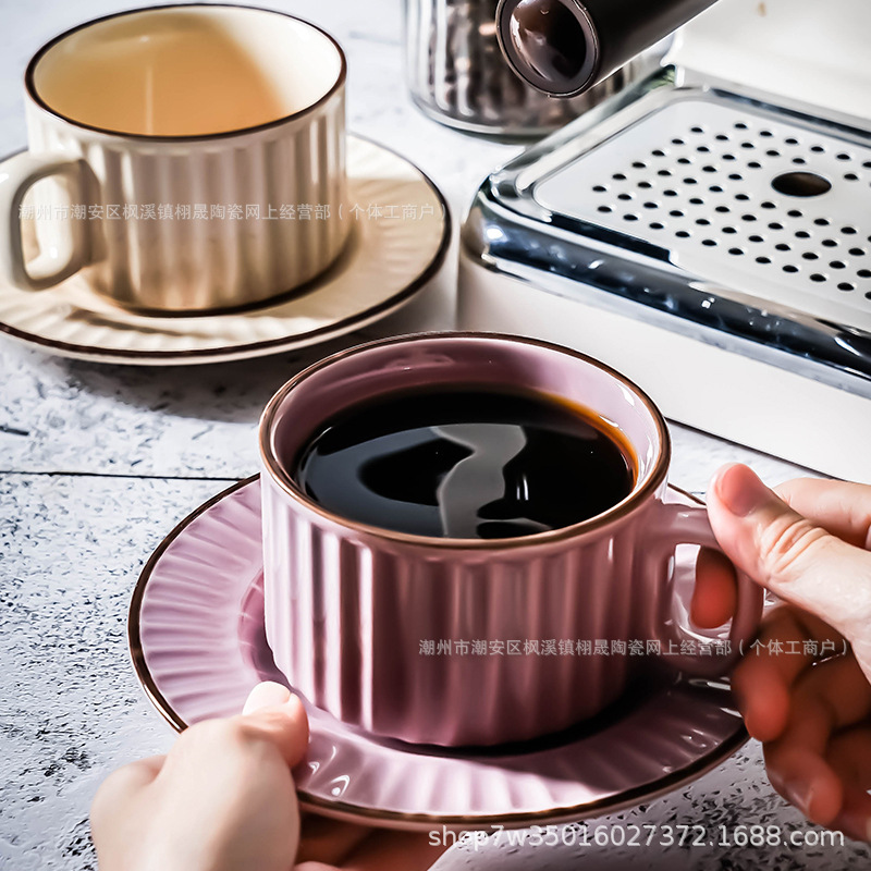 Taza de café retro japonesa, taza de cerámica doméstica, taza de té de la tarde, taza de agua de oficina