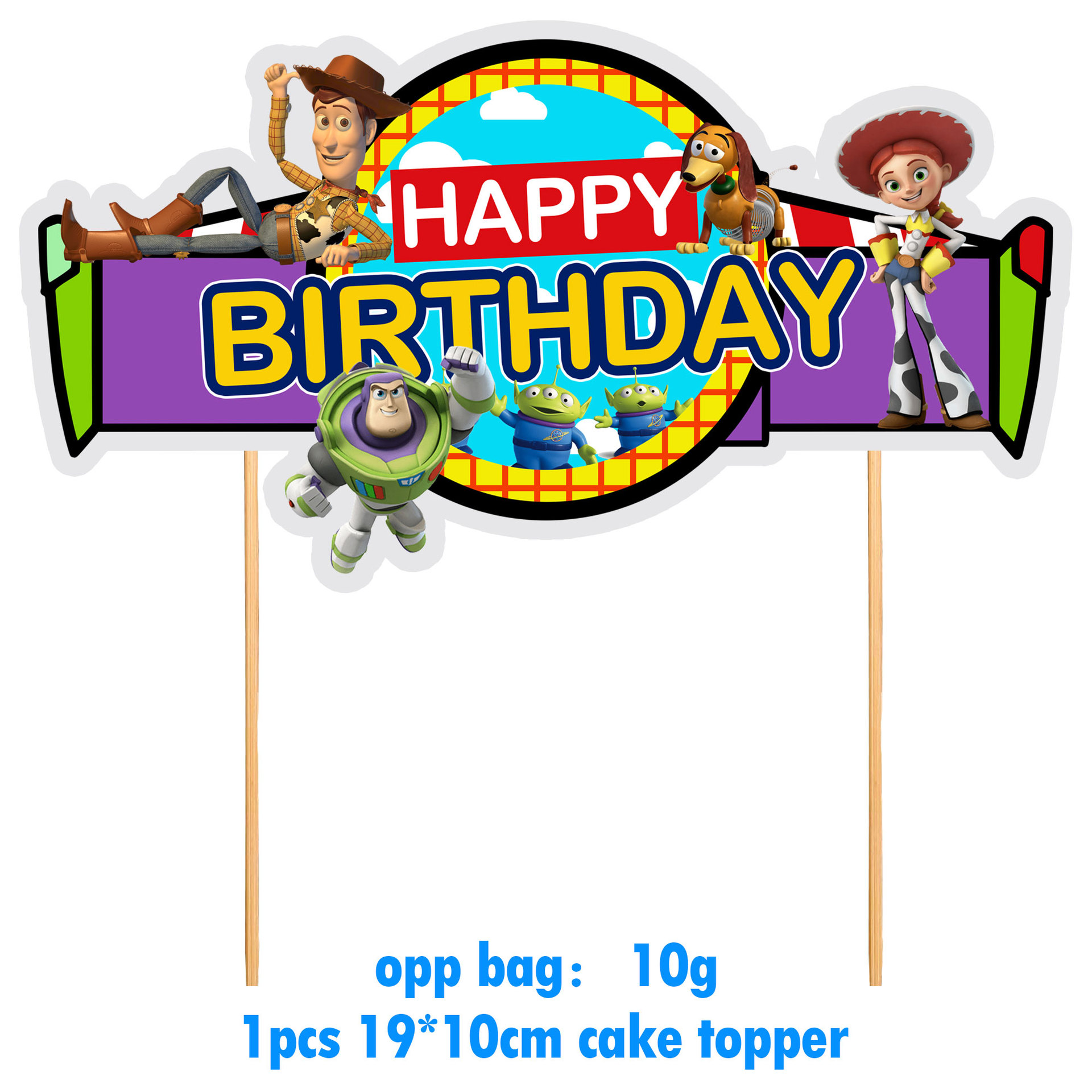 Birthday Cartoon Character Letter Emulsion Birthday Flag Balloons display picture 2