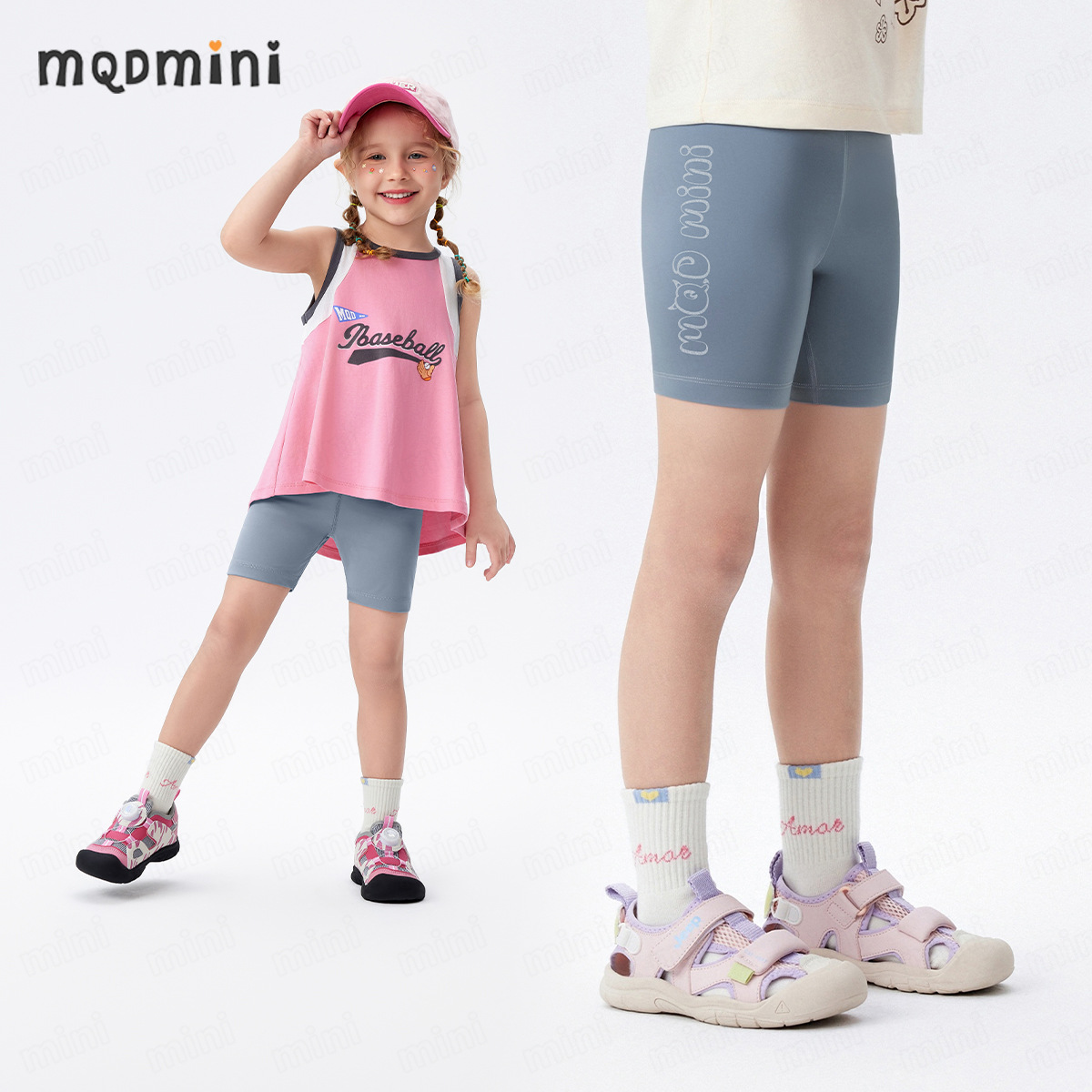 MQDMINI Girls' Leggings 2025 Summer New Arrival for Toddlers and Babies: Quick-drying, Stylish, and Versatile
