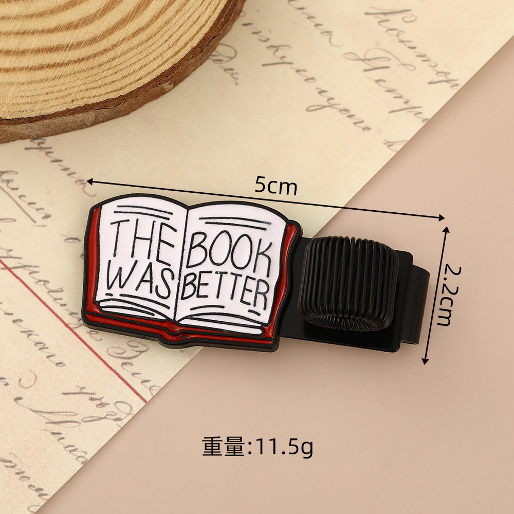 创意笔记本弹簧笔夹卡通文具金属笔夹锌合金仿珐琅文创笔夹配件