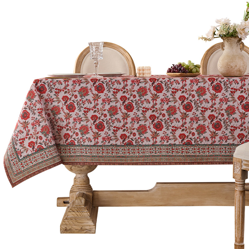 Exclusividad transfronteriza para China Dongfeng Mantel impermeable y a prueba de aceite Mantel de comedor Mesa de centro Gabinete de TV Tela de impresión de atmósfera Tela antideslizante