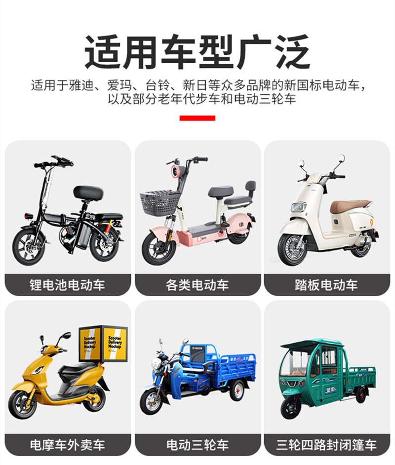 The left-hand fixed handle of the electric tricycle and electric bicycle is secured with screws, and the handle is of equal diameter