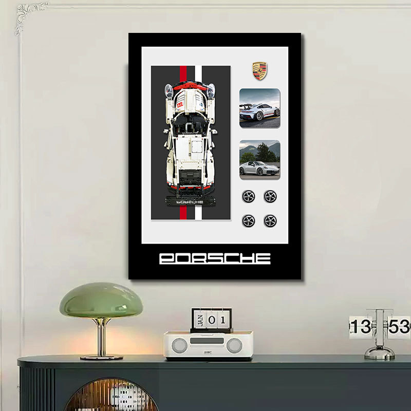 Bloques de construcción tridimensionales, cuadros decorativos de sala de estar, pasillos de entrada, murales de automóviles físicos, paredes, dormitorios de niños, cuadros colgantes