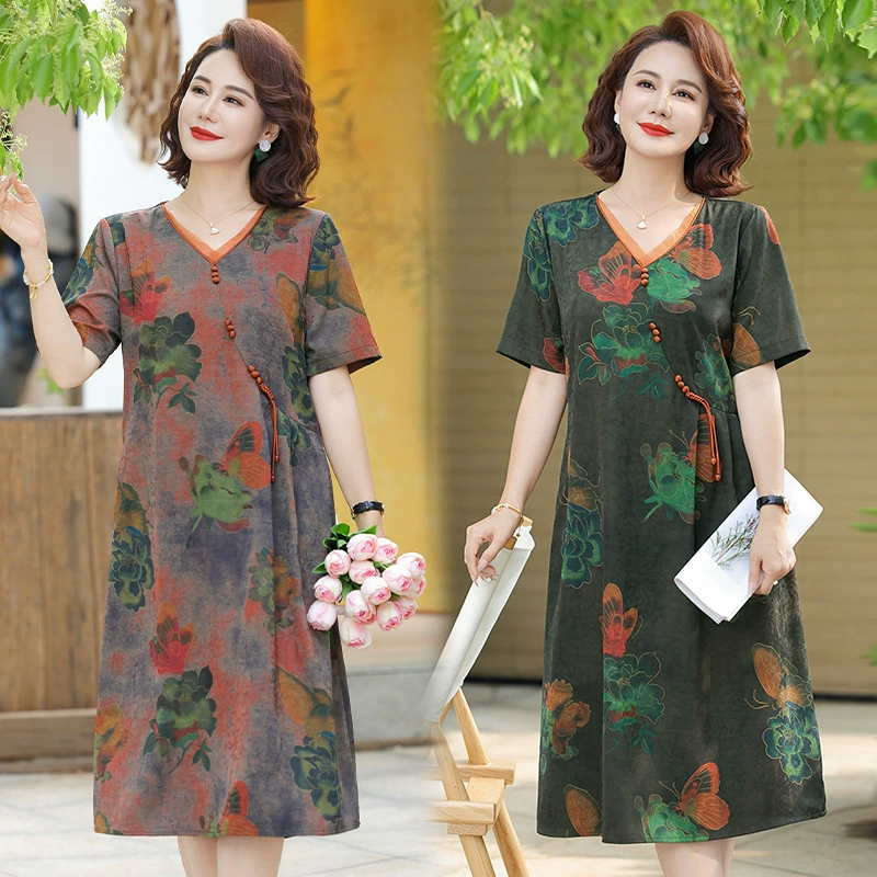 2025 новое платье платье платье с длинными рукавами модное новое платье с цветочным принтом