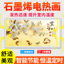 石墨烯取暖器电热板画碳晶墙暖壁画电暖器家用省电壁挂式电暖气片