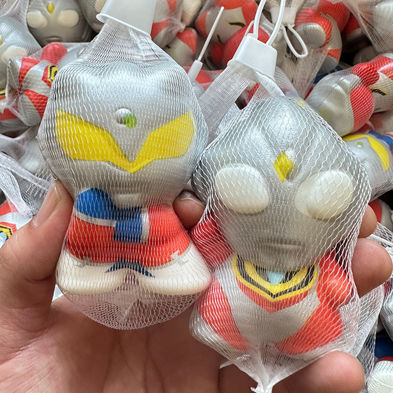 Bolsa de red huevo fiesta pellizco pellizco rebote lento ventilación artefacto mágico dibujos animados descompresión juguetes descompresión regalos de estudiantes