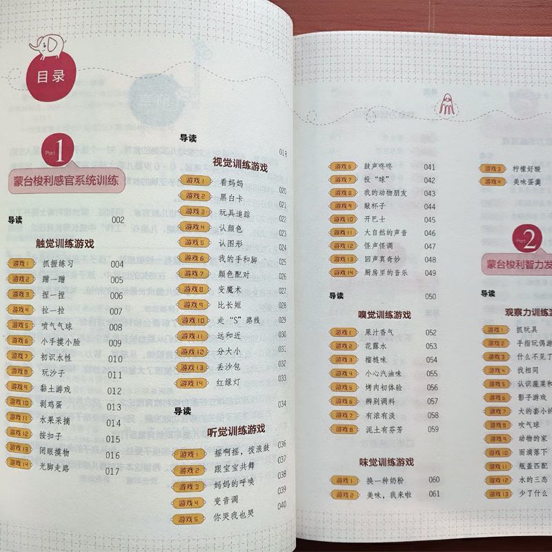 蒙台梭利早教游戏训练全书蒙氏教育0-2到3岁宝宝早教启蒙认知书籍 3