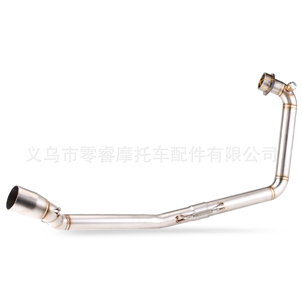 Motorcycle Modification Exhaust Pipe Suitable for Suzuki Gsx-R150 2017-2021 Stainless Steel Front Section Full Section