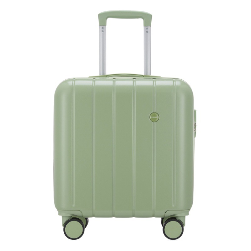 Caramelo de color 18 pulgadas de equipaje de las mujeres pequeña caja de carro de la rueda universal Mini caja de contraseña ligera maleta de embarque