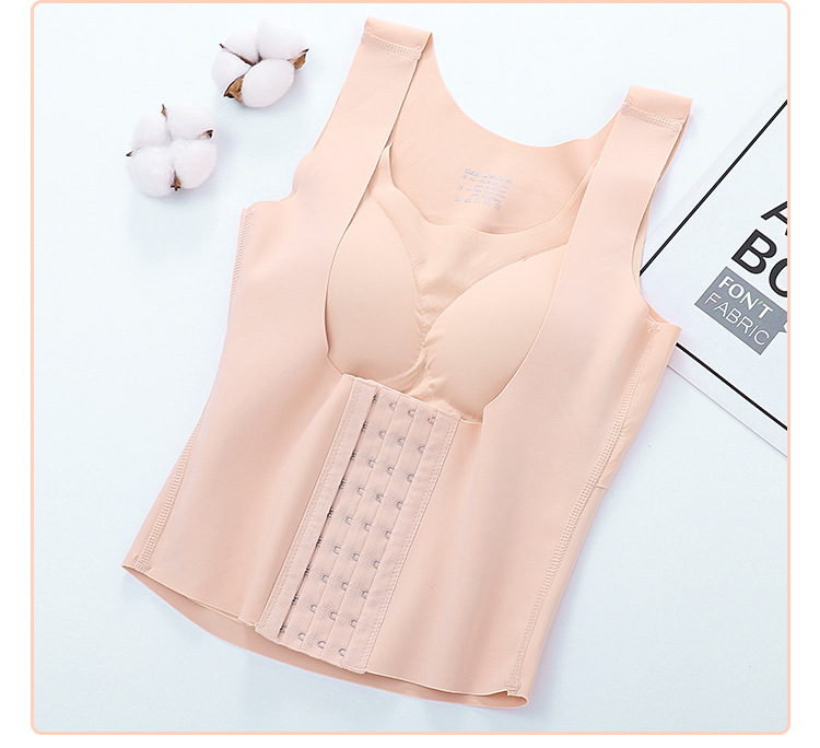 Fábrica personalizada de espalda jiajia largo 4-fila 10-botón corsé superior embalaje reemplazable logotipo personalizado PRODUCCIÓN DE FÁBRICA