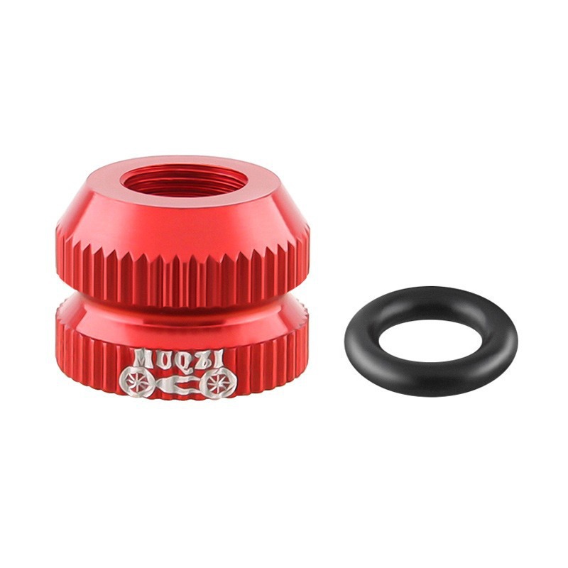 Other Road Bike Valve Nut Vacuum Tire Nozzle Cap Inner Tube (valve) - red