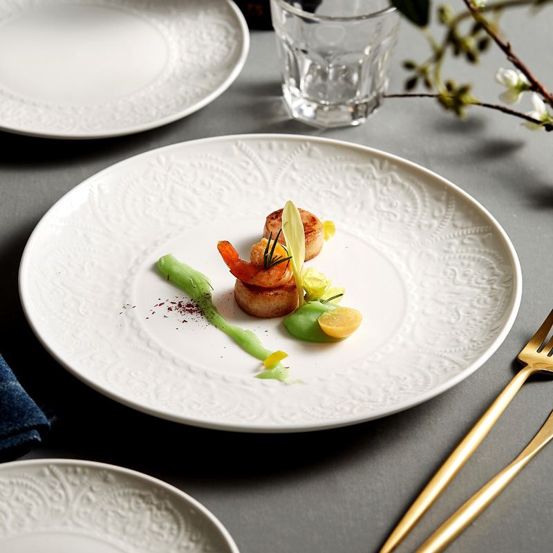 2026 New Alice Shallow Plate Court-Style European Creative High-End Ceramic Dish for Home Use Wholesale