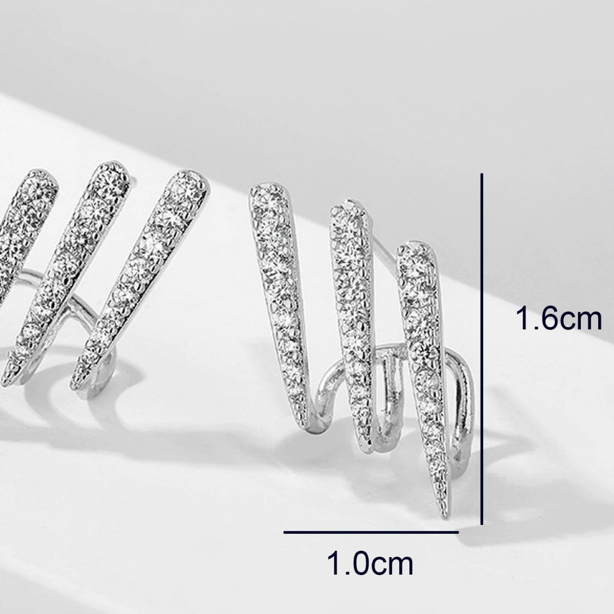 Серьги с zircon акцентом, стильное простое элегантное украшение, яркий образ интернет-знаменитости