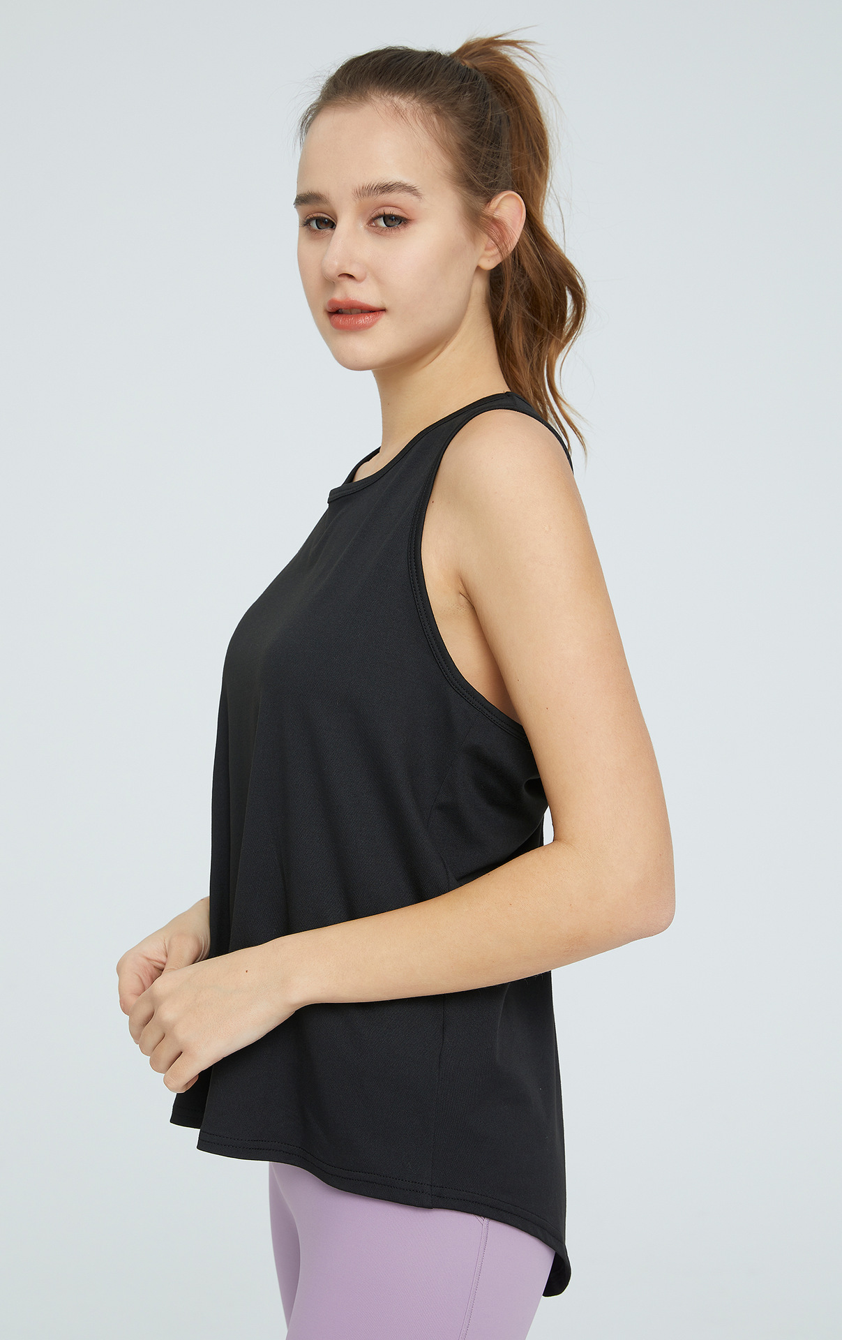 140g Weight Sleeveless Sleeve Length Milk Fiber Fabric Type Regular Top Length Vest Tops Type Fitness, Yoga Occasion Round Neck Neckline Solid Color Pattern Basic, Sport Style Style Basic Sport Style Solid Color Milk Fiber Round Neck Active Tops Vest 13