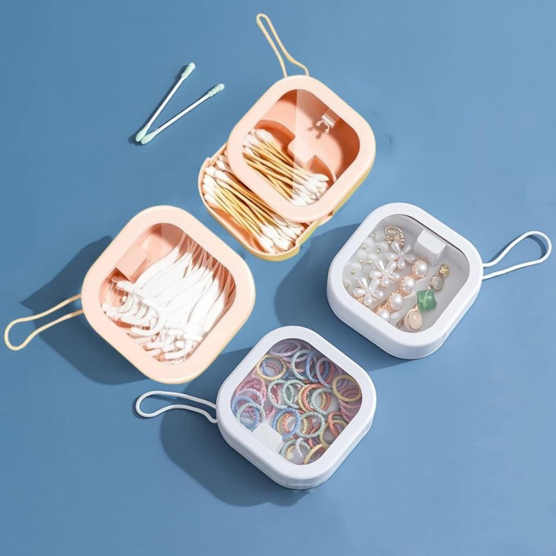 クロスボーダーデスクトップポータブル収納ボックス外出旅行整理プッシュボックスポケット雑物プラスチック収納ボックス|undefined