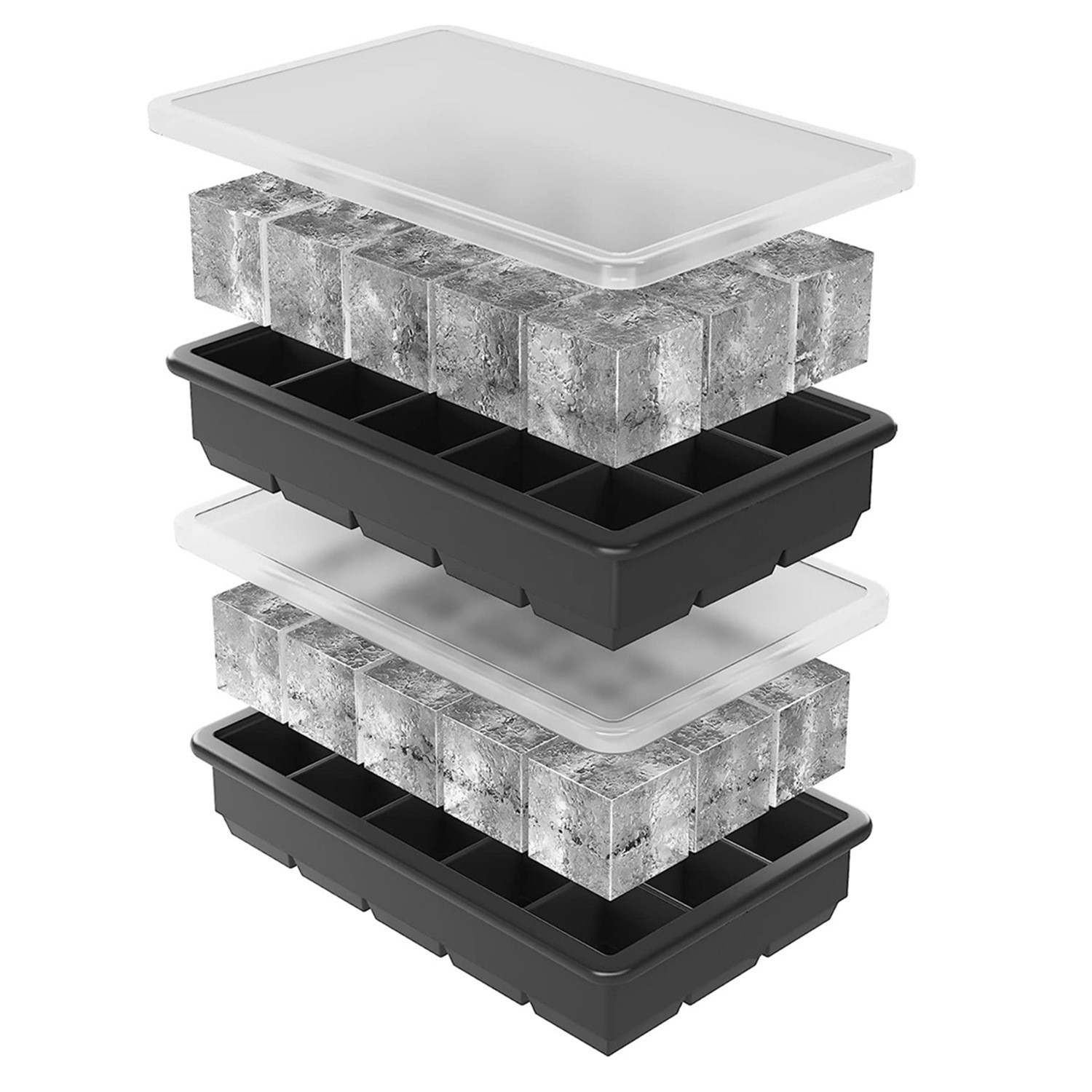 Food Grade 160 Grids 1 cm Small Square Silicone Ice Cube Mold Home Easy Clean Shaved Ice Ice Box Mold