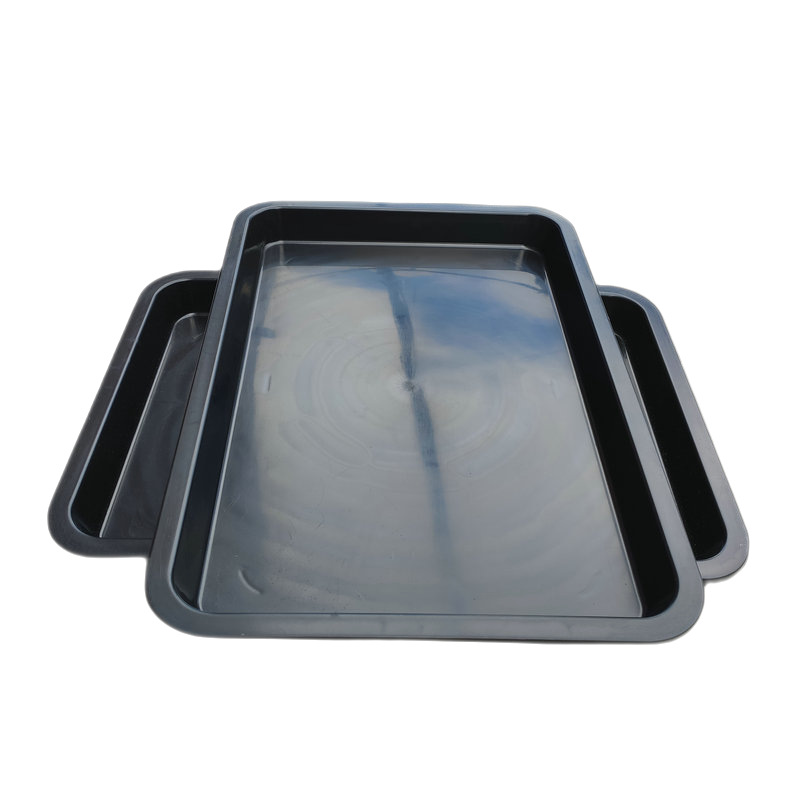 6号塑料方盘防静电零件盒平口塑胶盆无尘车间物料托盘收纳周转箱